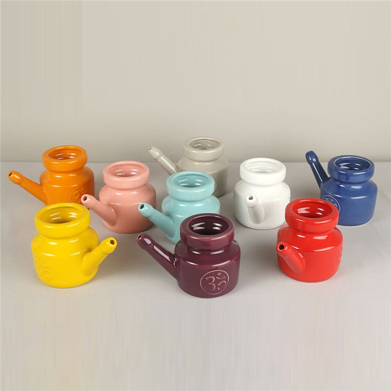 Neti Pot Nasal Rinse - 【EN STOCK】Jarra de cerámica Neti Pot