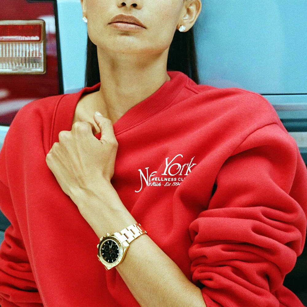 Health Wellness Club - Sudadera Roja para Mujer con Estampado