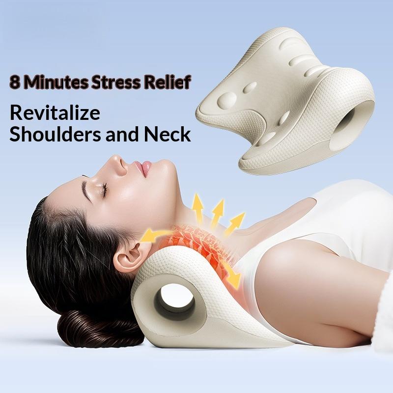 Neck Traction Pillow - 1 Pieza Almohada de Masaje Cervical