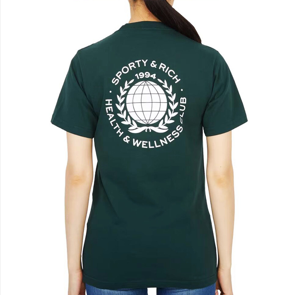 Health Wellness Club - Camisetas de algodón holgadas de manga