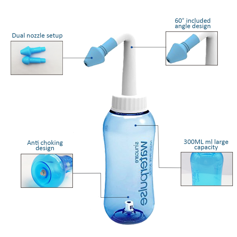 Irrigador Nasal de 300 ml, Bot - Neti Pot Nasal Rinse reseña y precio