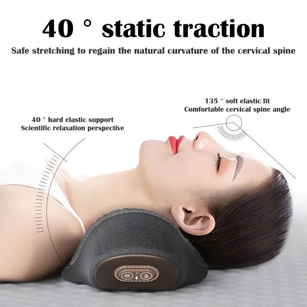 Almohada de masaje para el cue - Neck Traction Pillow reseña y precio