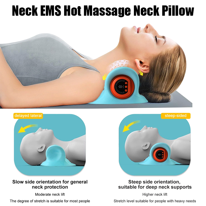 Masajeador Cervical eléctrico, - Neck Traction Pillow reseña y precio