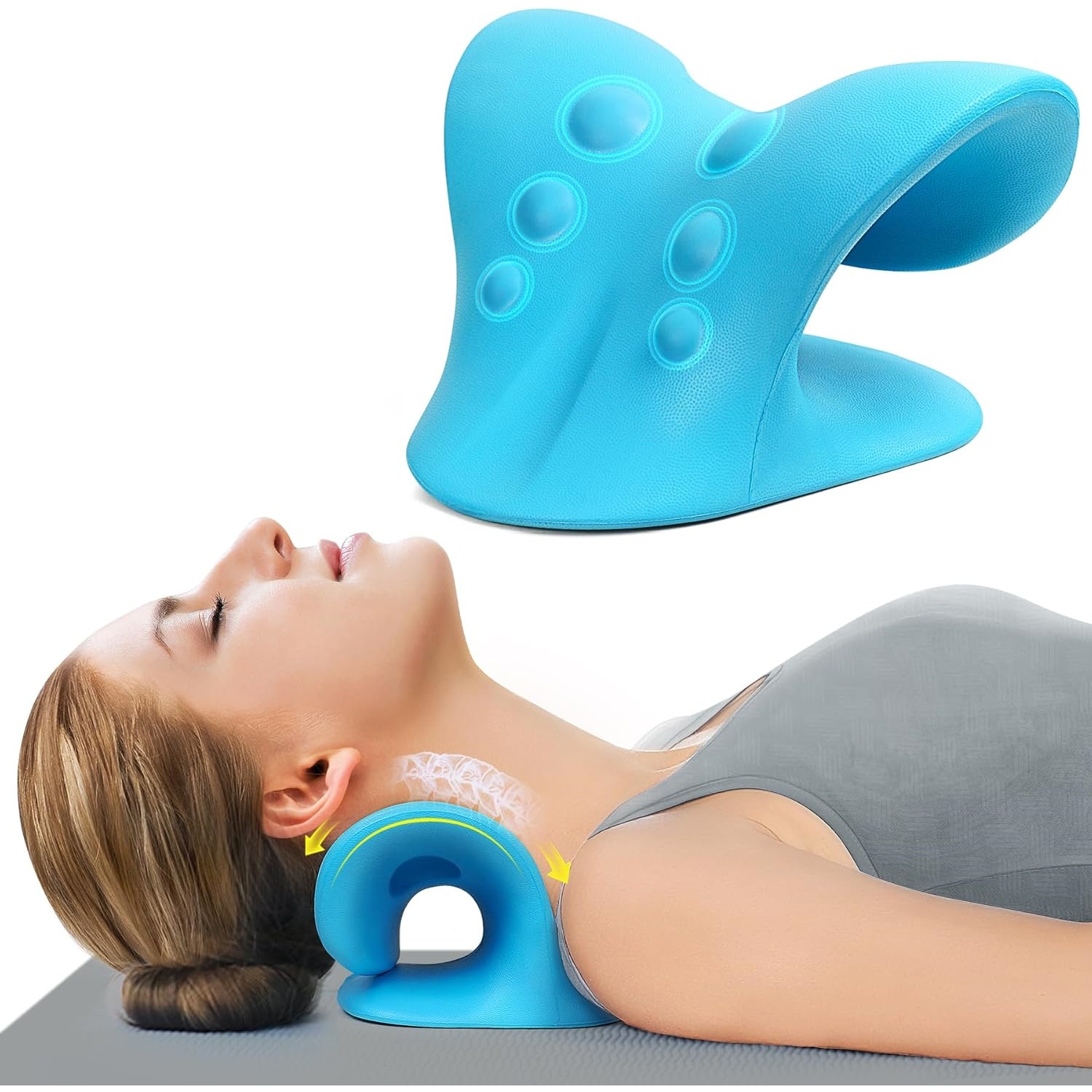 Almohada de Tracción Cervical  - Neck Traction Pillow reseña y precio