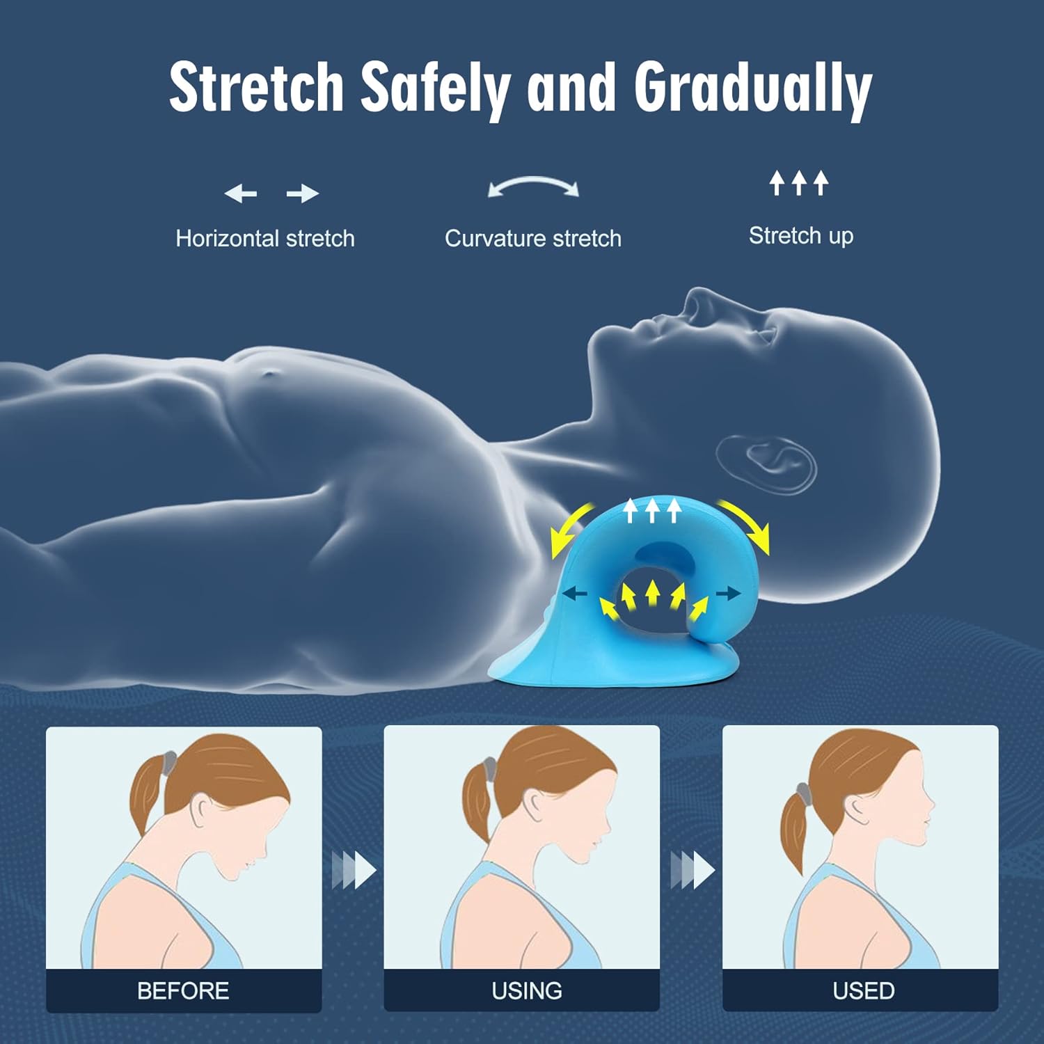 Almohada de Tracción Cervical  - Neck Traction Pillow reseña y precio