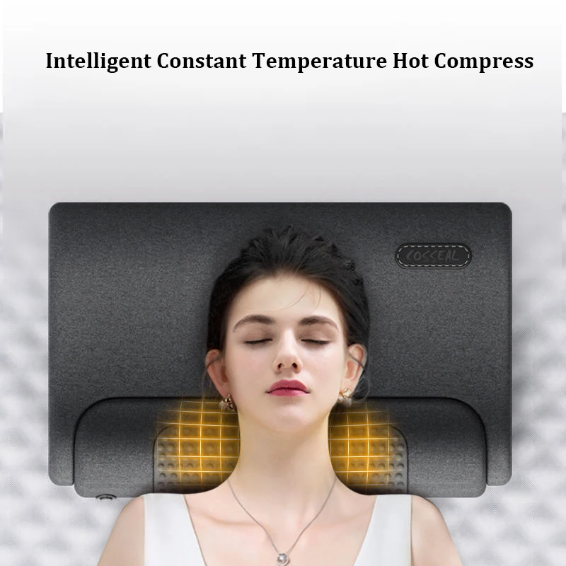 Almohada de masaje eléctrico p - Neck Traction Pillow reseña y precio