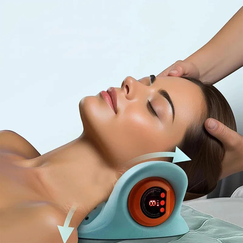 Masajeador Eléctrico Cervical  - Neck Traction Pillow reseña y precio