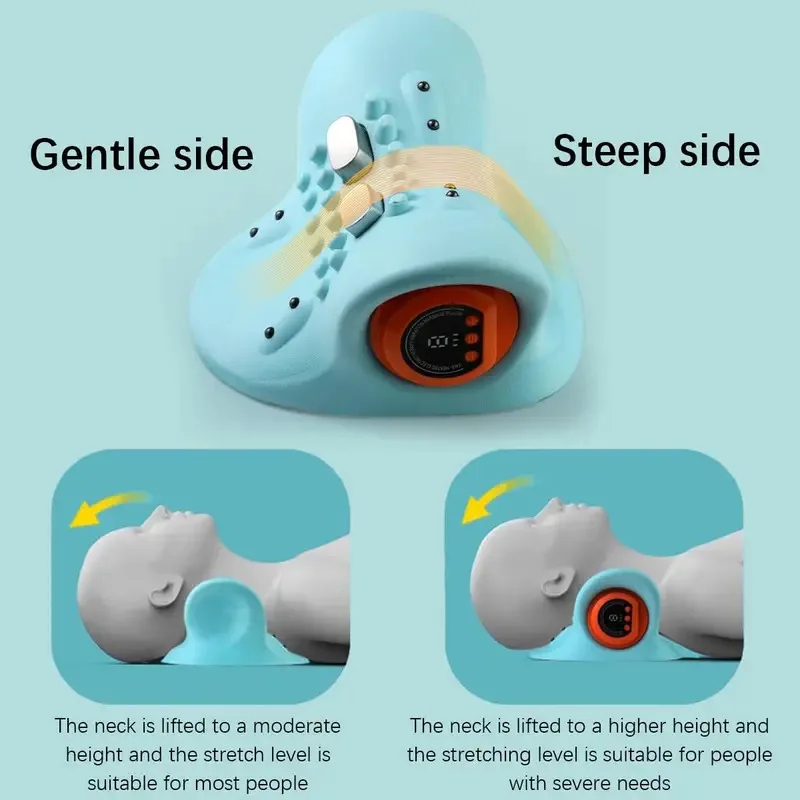 Masajeador Eléctrico Cervical  - Neck Traction Pillow reseña y precio