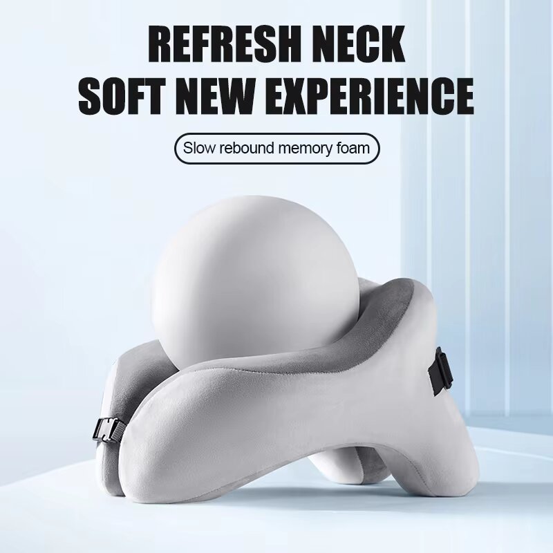 Almohada de espuma viscoelásti - Neck Traction Pillow reseña y precio