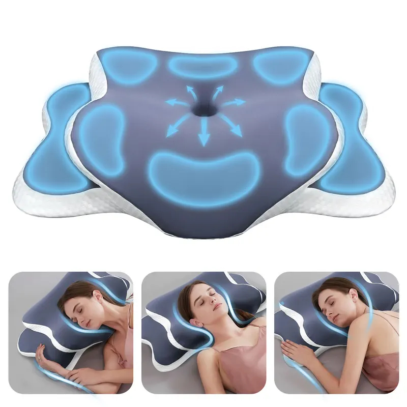 Almohada de Espuma Viscoelásti - Neck Traction Pillow reseña y precio