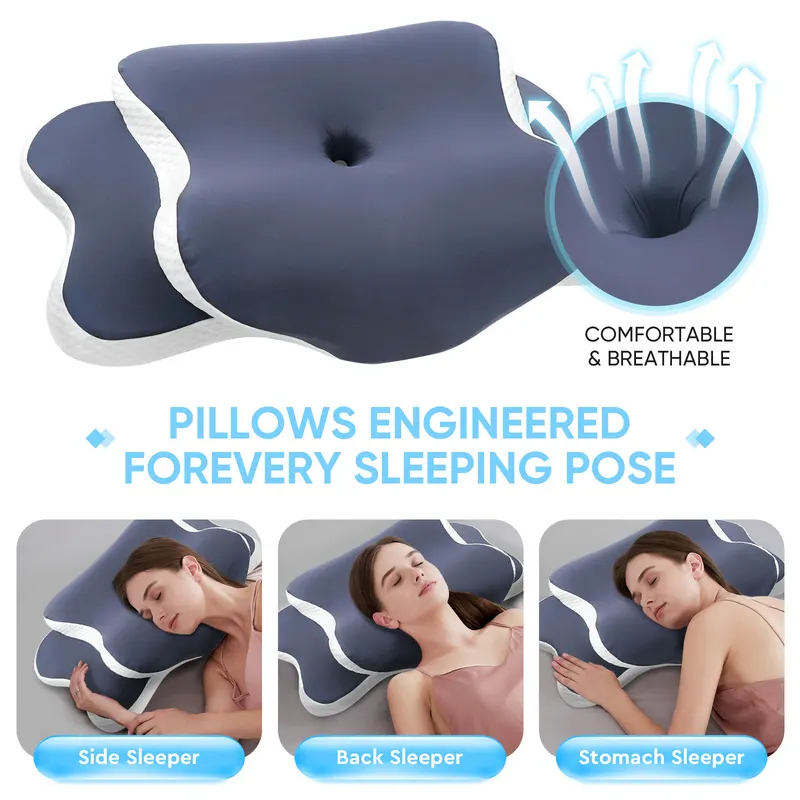 Almohada de Espuma Viscoelásti - Neck Traction Pillow reseña y precio