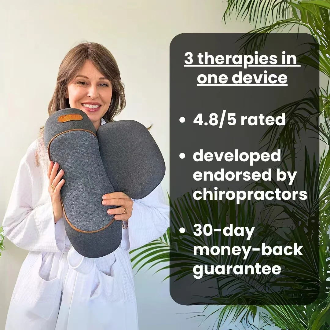 Masajeador de cuello COSSEAL-3 - Neck Traction Pillow reseña y precio