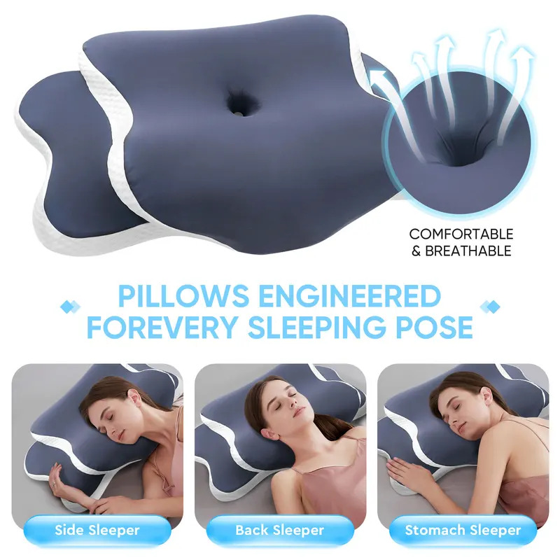 Almohada de Espuma Viscoelásti - Neck Traction Pillow reseña y precio