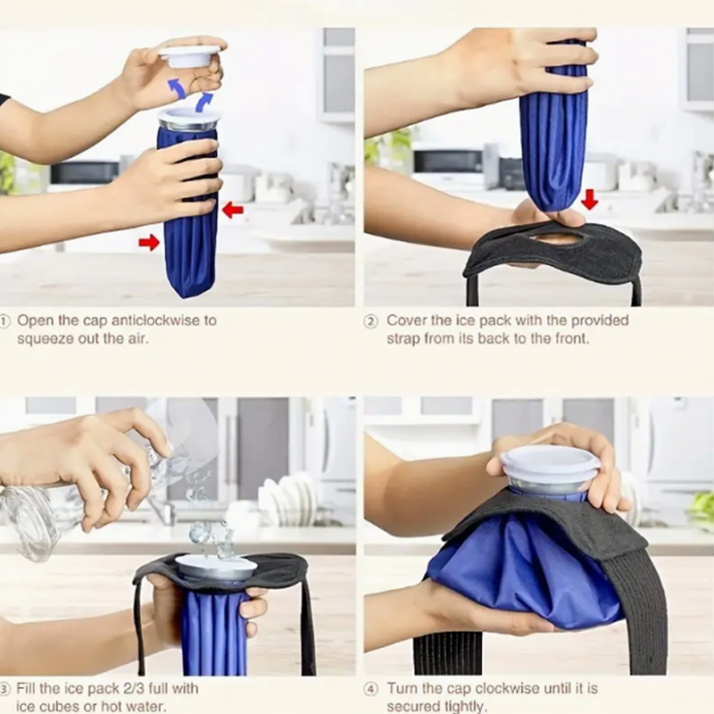Ice Pack Wrap Correa fija, rod - Pa Health & Wellness Zoominfo reseña y precio