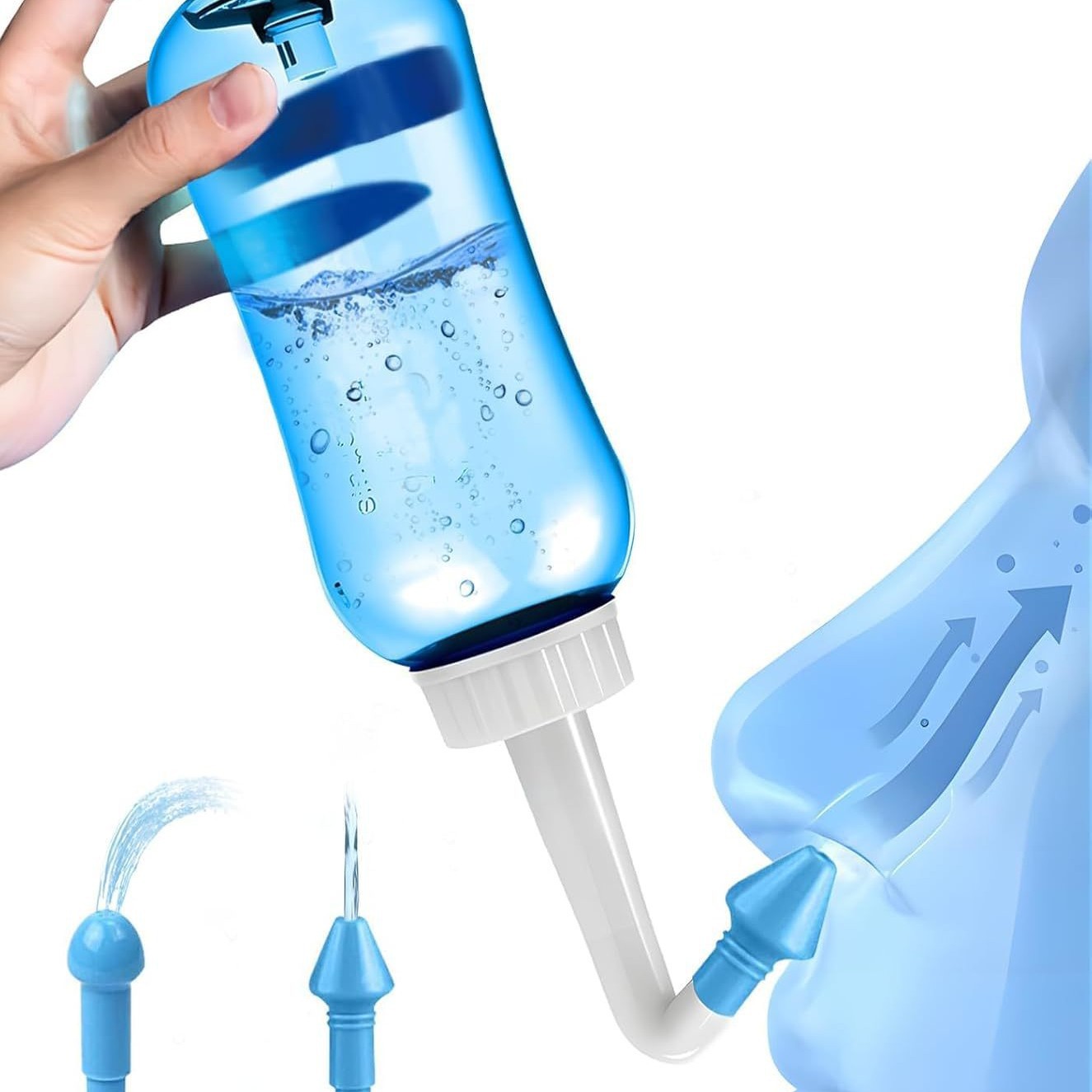 Limpiador nasal de 300/500ML,  - Neti Pot Nasal Rinse reseña y precio